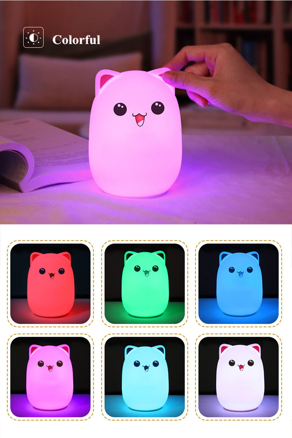 Cute Cat Night Light